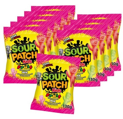 10er SET Maynards Bassetts Sour Patch Kids Fruit Mix 130 g / Saure süße Fruch...