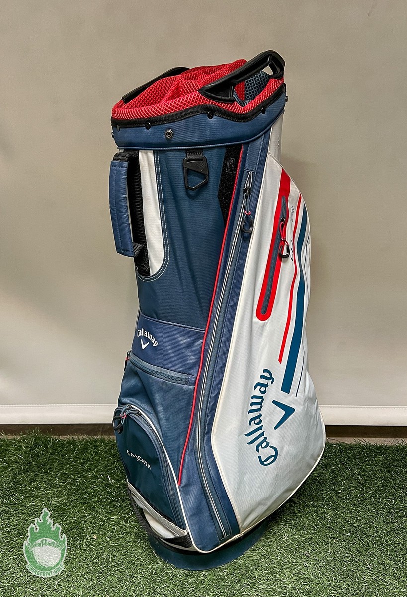 Callaway CHEV 14 Way Golf Cart Carry Bag Red/White/Blue