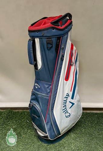 Callaway CHEV 14 Way Golf Cart Carry Bag Red/White/Blue Embroidered Cascata