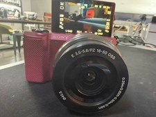 Sony Alpha A5000 20.1 MP Mirrorless Digital Camera with 16-50mm Lens Pink 90 new