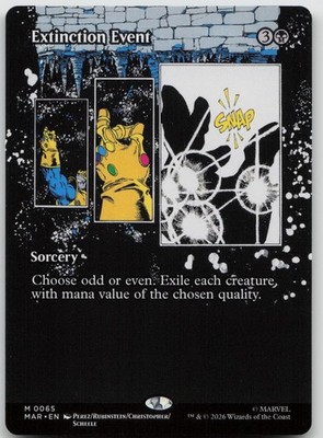 Extinction Event (Borderless) #65 NM Marvel Universe Eternal-Legal MAR Magic MTG