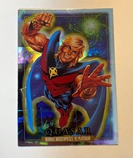 Quasar Holofoil SkyBox 2024 Marvel Masterpieces '92 Platinum #72