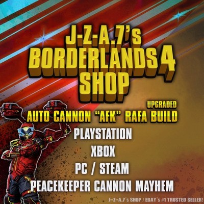 Borderlands 4  AUTO CANNON AFK RAFA BUILD JAKOBS DEADEYE BL4  PC-PS-XBOX MOXSY