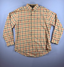 Vintage '90s Tommy Hilfiger Mens XL Plaid Button Down Long Sleeve Shirt Red Blue
