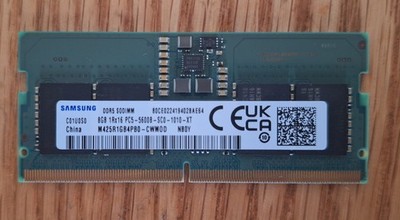 メモリー SAMSUNG DDR5 5600 M425R1GB4PB0-CWM0D 8GB SAMSUNG 8GB DDR5 1Rx16 PC5-5600B SO-DIMM MEMORY RAM M425R1GB4PB0