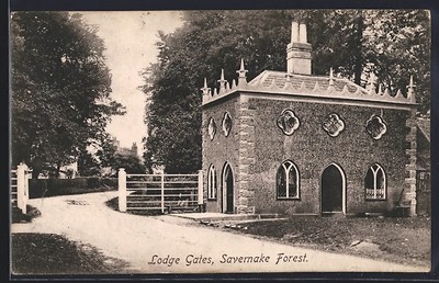 Savernake Forest, Lodge Gates, Ansichtskarte 1907 