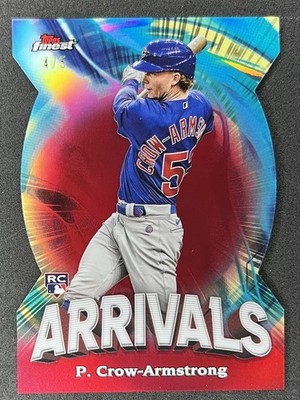 2024 Topps Finest #A-5 Pete Crow-Armstrong RC Rookie Arrivals Die-Cut Red /5