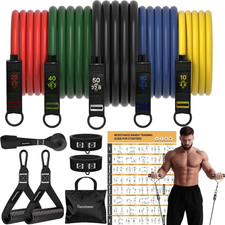 Resistance Bands, Exercise Bands for Working Out, Work Out Bands with Handles fo