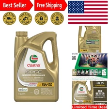 Edge Advanced 5W-30 Fully Synthetic Oil - Superior Engine Performance - 5 Quart