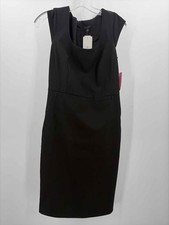 Pre-Owned Ann Taylor Black Size 2 Knee Length Short Sleeve Dress