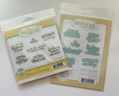 Taylored Expressions Seasons Sweetings Stamp & Die Set