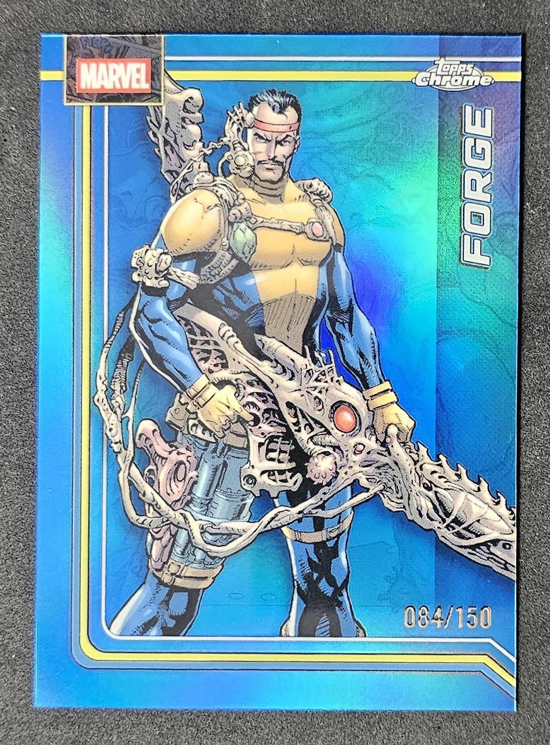 2026 Topps Chrome Marvel FORGE #037 Blue Refractor #'d 84/150
