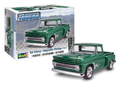 American Level 1/25 65 Chevy Stepside Pickup 2n1 07210 Plastic Model