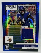2022 Optic Threads Dalvin Cook BLUE Hyper Patch Jersey SP MIN Vikings Ravens FSU