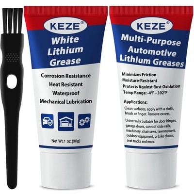 Keze Lithium Grease Multi-Purpose Automotive Bike Garage 2 Pack (1oz) 