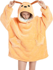 Christmas Gifts for Kids, Wearable Blanket Hoodie for Kids 4-12YR Oversized Anim