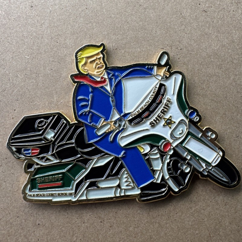 Palm Beach Sheriff Office Motor Unit Trump Challenge Coin 