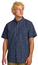Billabong All Day Jacquard SS Button Down Shirt - Midnight - New