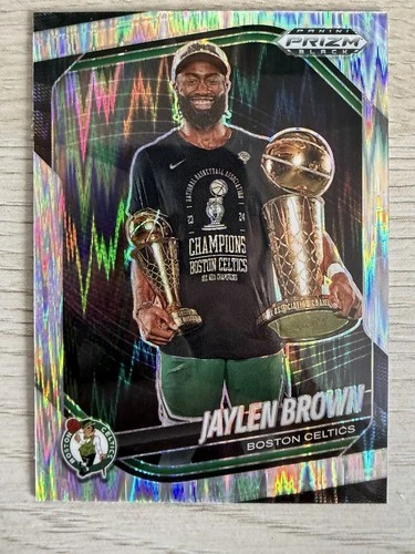2024-25 Panini Prizm Black - Jaylen Brown #170 Skewed Prizm /249 Celtics Sixers