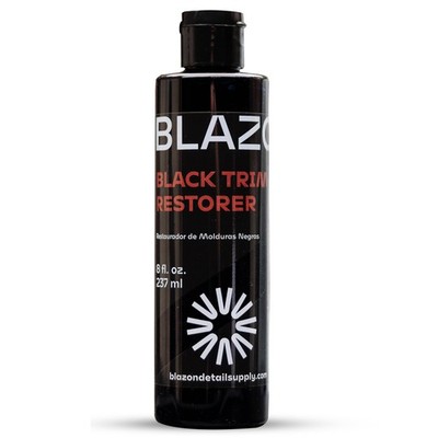BLAZON Black Trim Restorer   Dye-Infused Plastic Restorer for Faded Exterior