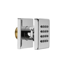 Shower Body Spray Jets Square Solid Brass Body Spray Shower Jet Massage Chrome