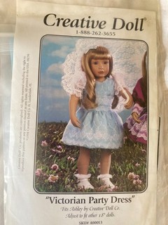 Creative Doll Company Pattern Victorian Party Dress