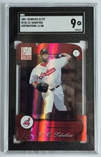 2001 Donruss Elite Aspirations CC Sabathia RC /48 SGC 9 Mint HOF Rookie Die Cut