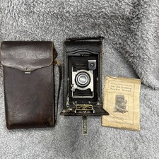 1909 Eastman Kodak No 3-A Folding Pocket Camera with Leather Case