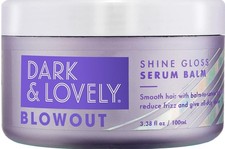 Lot of 2 Dark And Lovely Blowout Shine Gloss Styling Serum Balm, 3.38 Oz 2 PC 