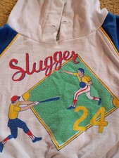 Vintage Kids Baseball Slugger Sweatshirt 70s 8os
