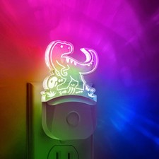 LOHAS Dinosaur Night Light for Boys, Kids Nightlight Plug in, Velociraptor