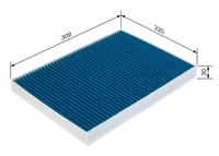 Bosch Pollenfilter 1X FüR Audi Q7 A4 B9 Bentley Bentayga Allroad A5 Q5 A8