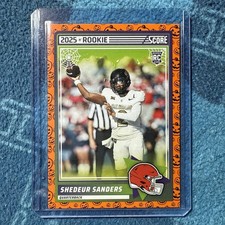 2025 Score - Rookies Shedeur Sanders #15 Pumpkin (RC)