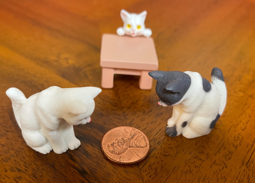 10Pcs Realistic Miniature Resin Cat Figurines - Bild 3 von 7