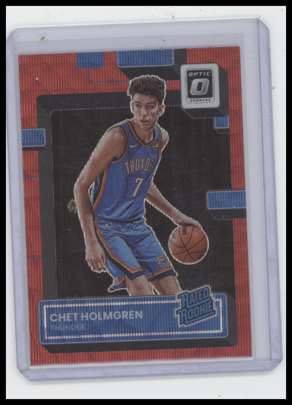 2022-23 Donruss Optic #208 Chet Holmgren Red Wave