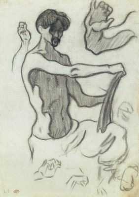 Pablo Picasso - Der Künstler Zeichnung und Studien der Hände 1897 A1-A4 Poster Kunst Pa