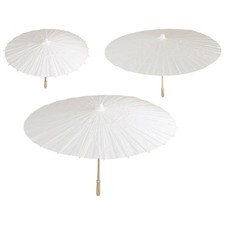 1Pcs White Umbrella Outdoor Party Decor Trendy Paper Umbrellas Wedding Festival