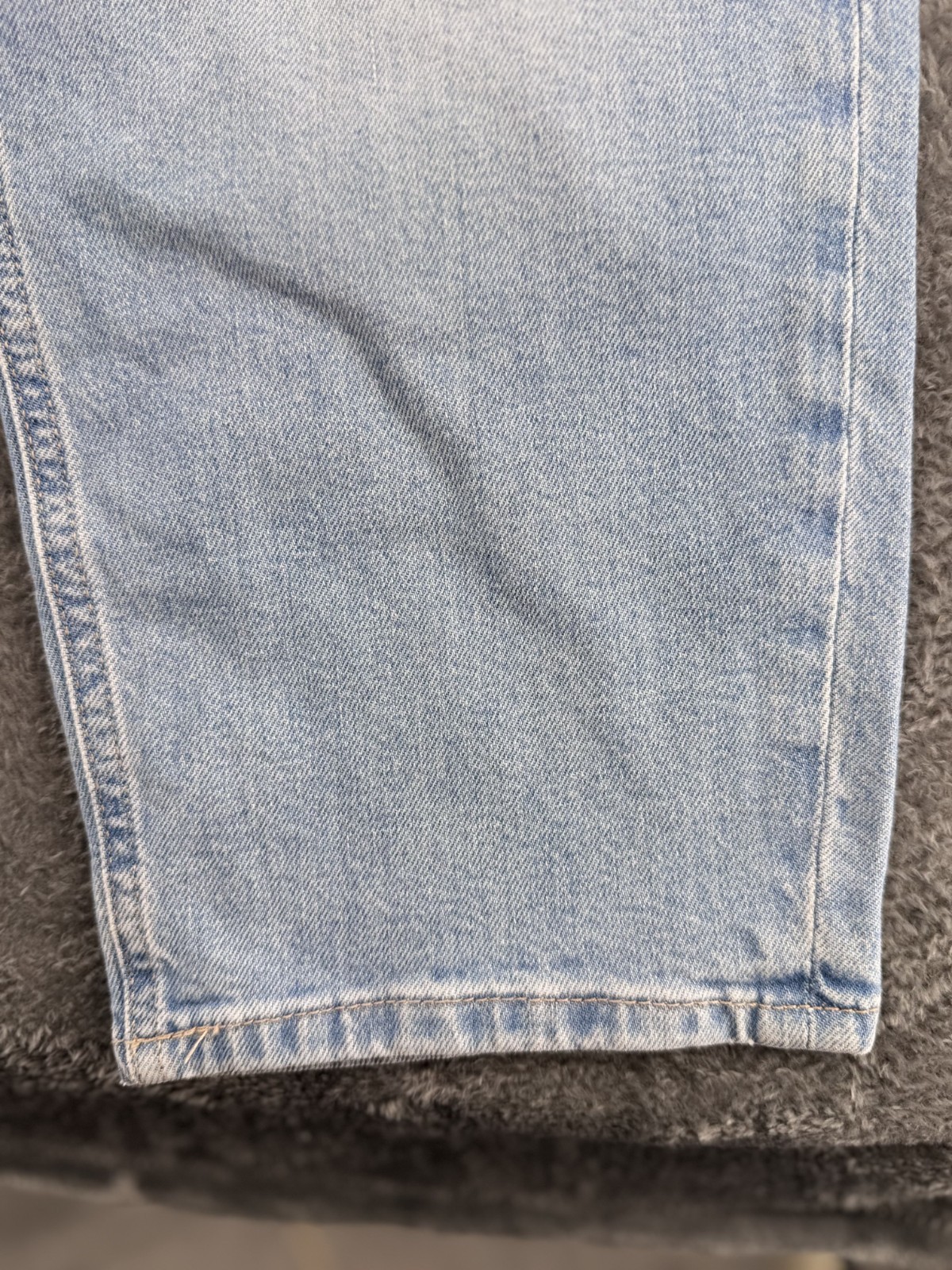 M&S Collection Cropped Slim Jeans UK 20 Short Light Indigo Blue Stretch Denim image 7