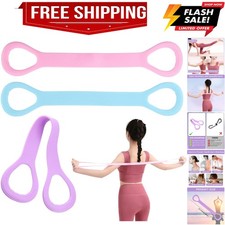 3pc Figure 8 Resistance Band, Arm Back Shoulder Exercise Bands, Elastic Rope ...