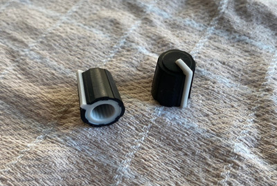 Doepfer Eurorack Knob/Drehknopf, schwarz/weiß, gummiert