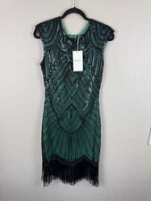 (M) NWT Babeyond 1920’s Flapper style Dress Womens Size Medium