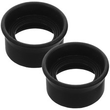 2 Pcs Microscope Eyepiece Cover Rubber Protector Binoculars Parts