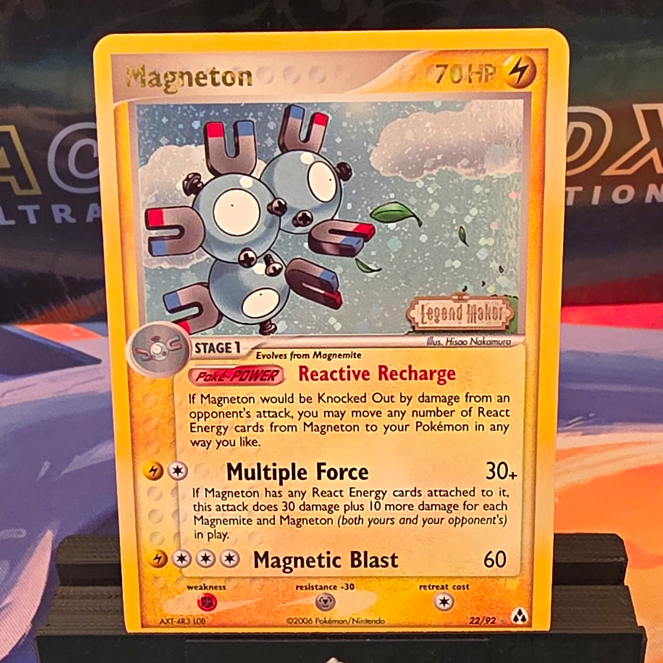 The Pokémon Company Magneton EX Legend Maker Reverse Holo ENG 22/92 Rare 70 HP