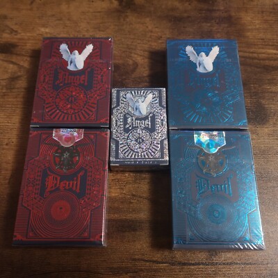 Die endlose Schlacht hell dunkel holographische Spielkarten neue Engel Teufel Decks