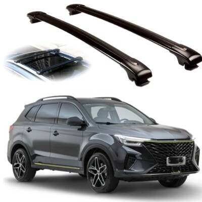 2PCS Cross Bar Fit For Roewe RX5 Max 2019-2024 Roof Rail Rack Lockable Cargo Bar