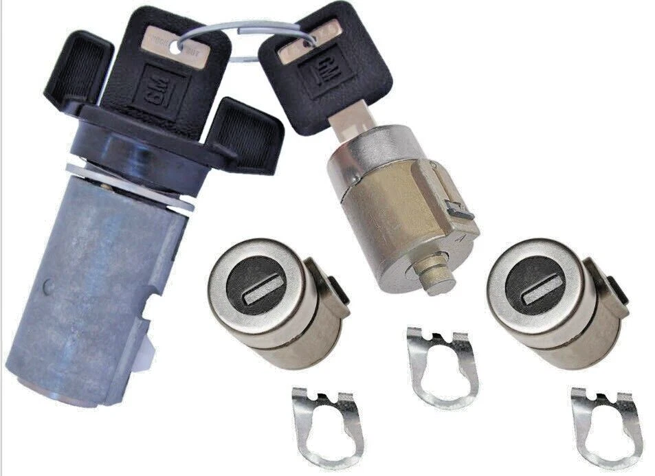 GMC Yukon OEM Llave de encendido Interruptor Cilindro y Puerta y Juego de cerradura trasera con 2 llaves OEM Foto 3 de 3