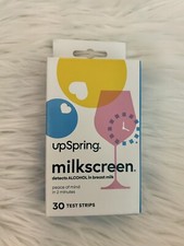 UpSpring Milkscreen Alcohol Test Strips 30 ct Expiration 9/2025 