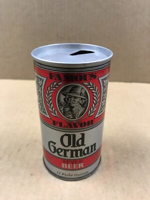 Vintage Famous Flavor Old German Empty Pull Top Beer Can