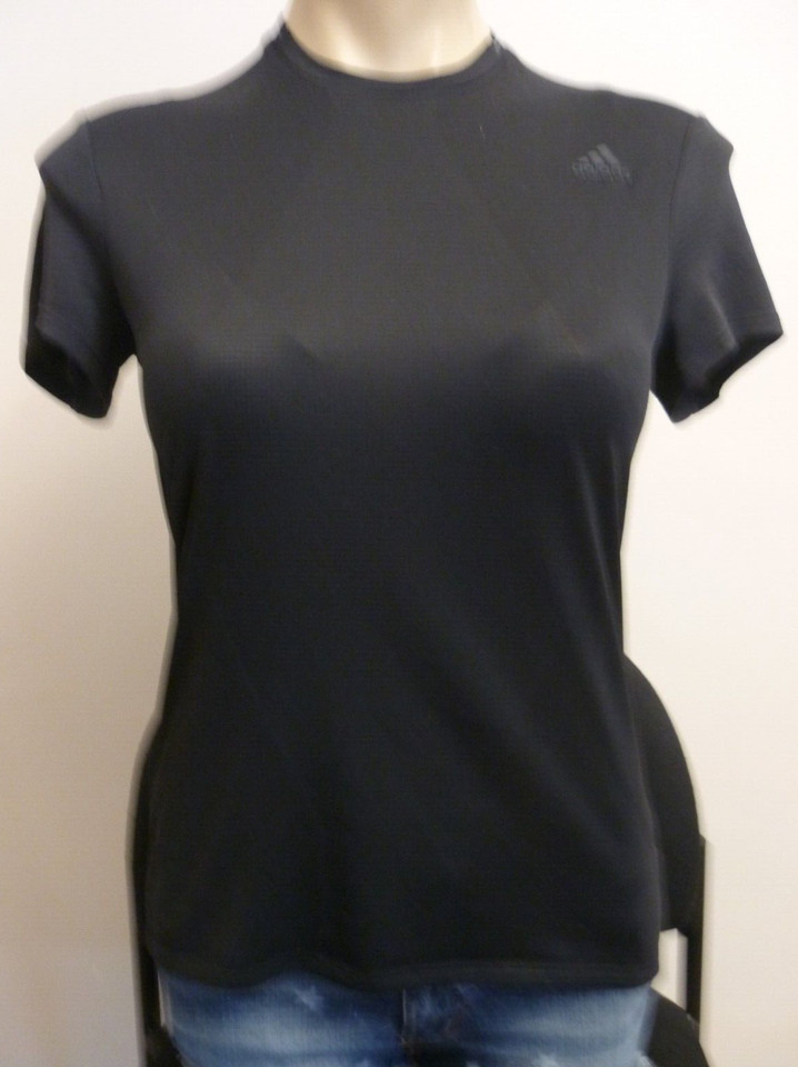 ADIDAS ENERGY RUNNING CLIMACOOL SHORT SLEEVE SEMI SHEER TOP - SIZE 10 - LIKE NEW