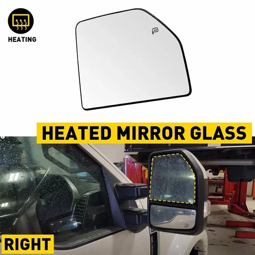 Fit 2015-19 2020 F150 Tow Mirror Glass Upper Heated Passenger Side FL3Z17K707G